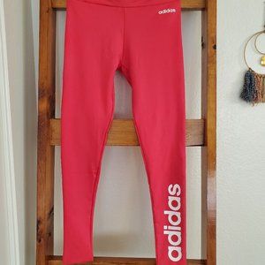 Adidas pink capri leggings size medium